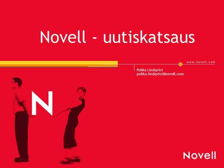 Novell - uutiskatsaus Pekka Lindqvist