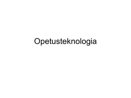 Opetusteknologia. Kysymykset Voisitko kertoa työstäsi? Kytöharju työskentelee Tampereen yliopiston tietohallinnossa. Onko työsi mielestäsi mielenkiintoista?