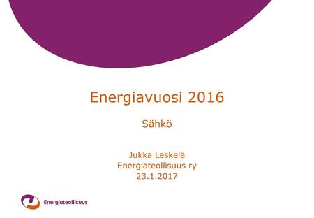 Jukka Leskelä Energiateollisuus ry