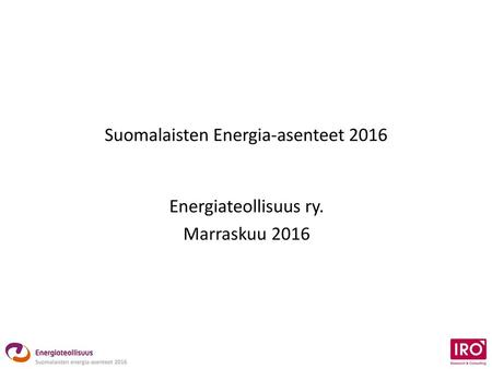 Suomalaisten Energia-asenteet 2016