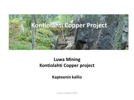 Kontiolahti Copper project