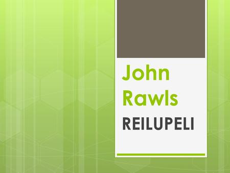 John Rawls REILUPELI.