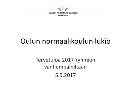 Oulun normaalikoulun lukio