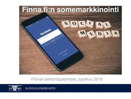 Finna.fi:n somemarkkinointi