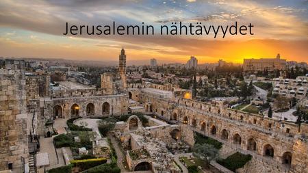 Jerusalemin nähtävyydet