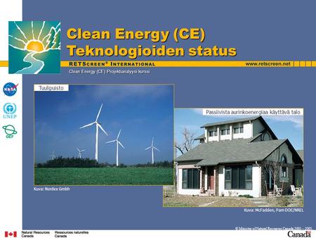 Clean Energy (CE) Projektianalyysi kurssi