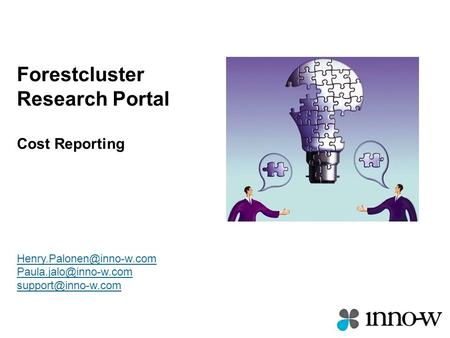 Forestcluster Research Portal Cost Reporting