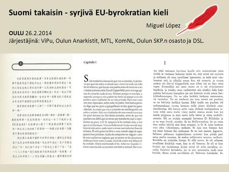 Suomi takaisin - syrjivä EU-byrokratian kieli