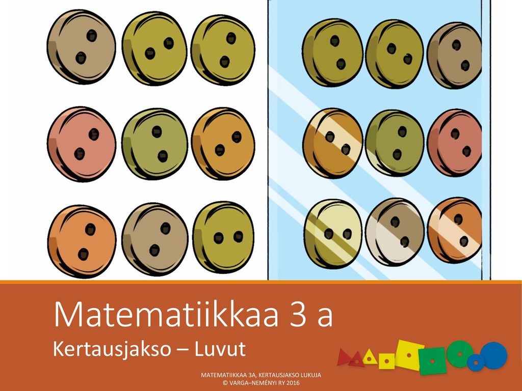 Matematiikkaa 3a, Kertausjakso Lukuja © Varga–Neményi ry 2016