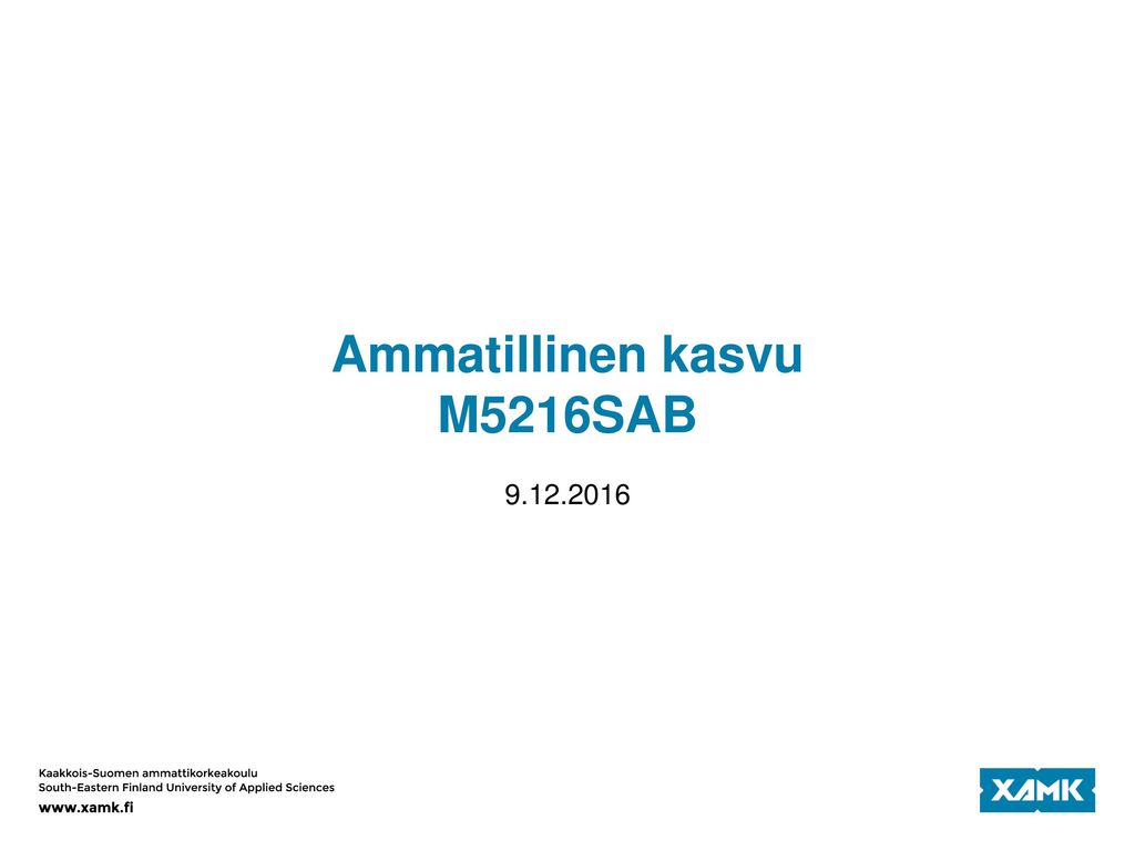 Ammatillinen kasvu M5216SAB