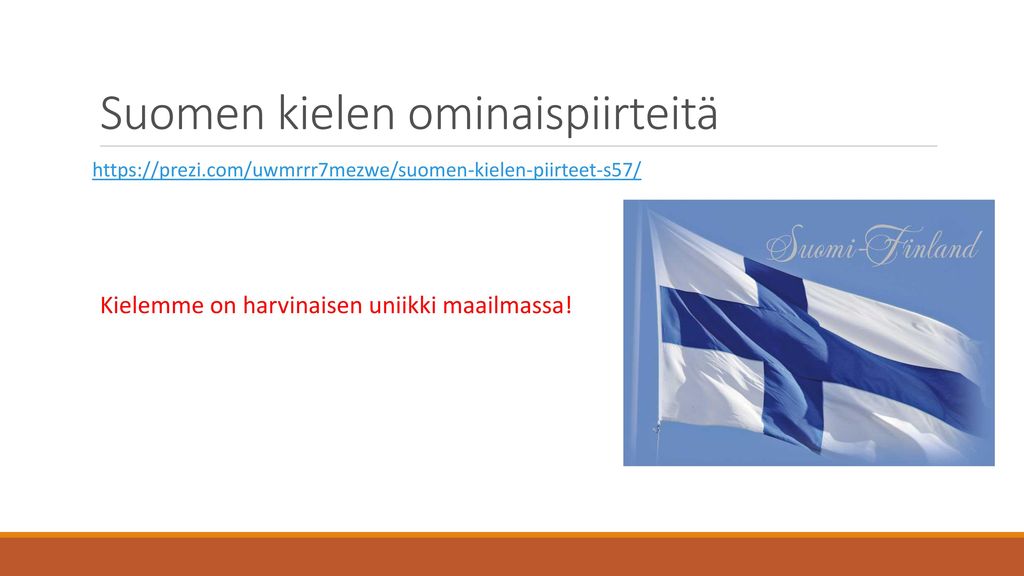 Suomen kielen ominaispiirteitä