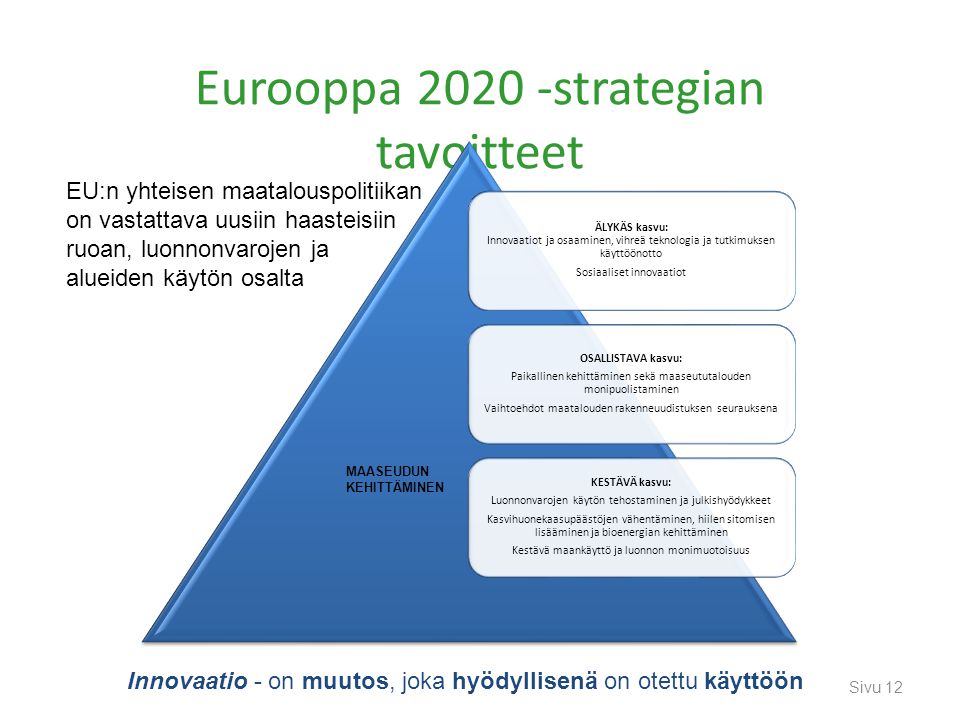 Eurooppa strategian tavoitteet