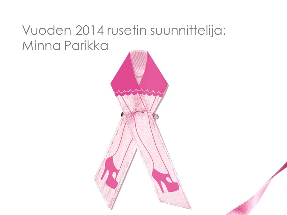 Vuoden 2014 rusetin suunnittelija: Minna Parikka