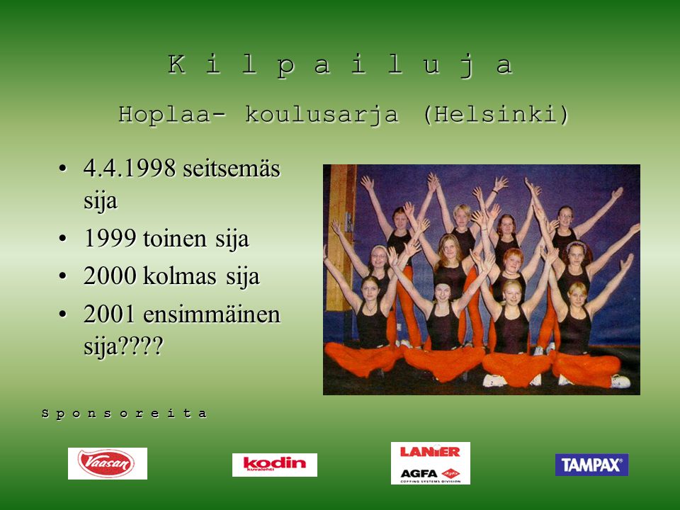 K i l p a i l u j a Hoplaa- koulusarja (Helsinki)