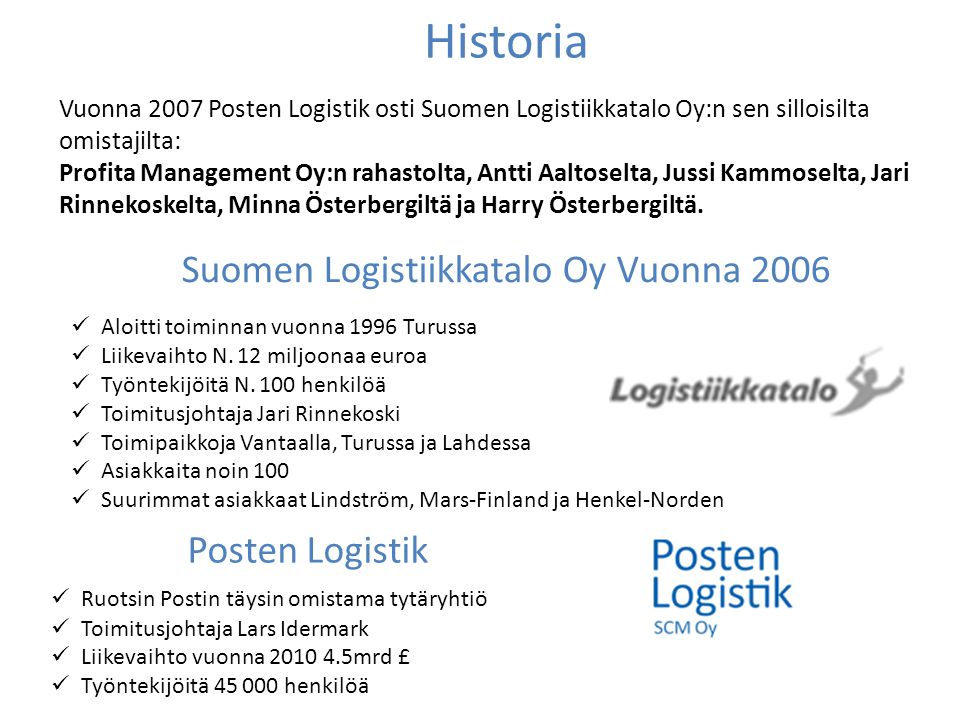 Suomen Logistiikkatalo Oy Vuonna 2006