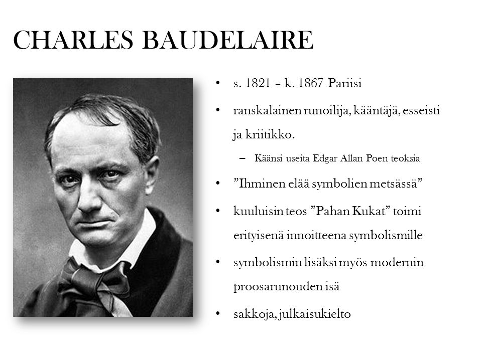 CHARLES BAUDELAIRE s – k Pariisi