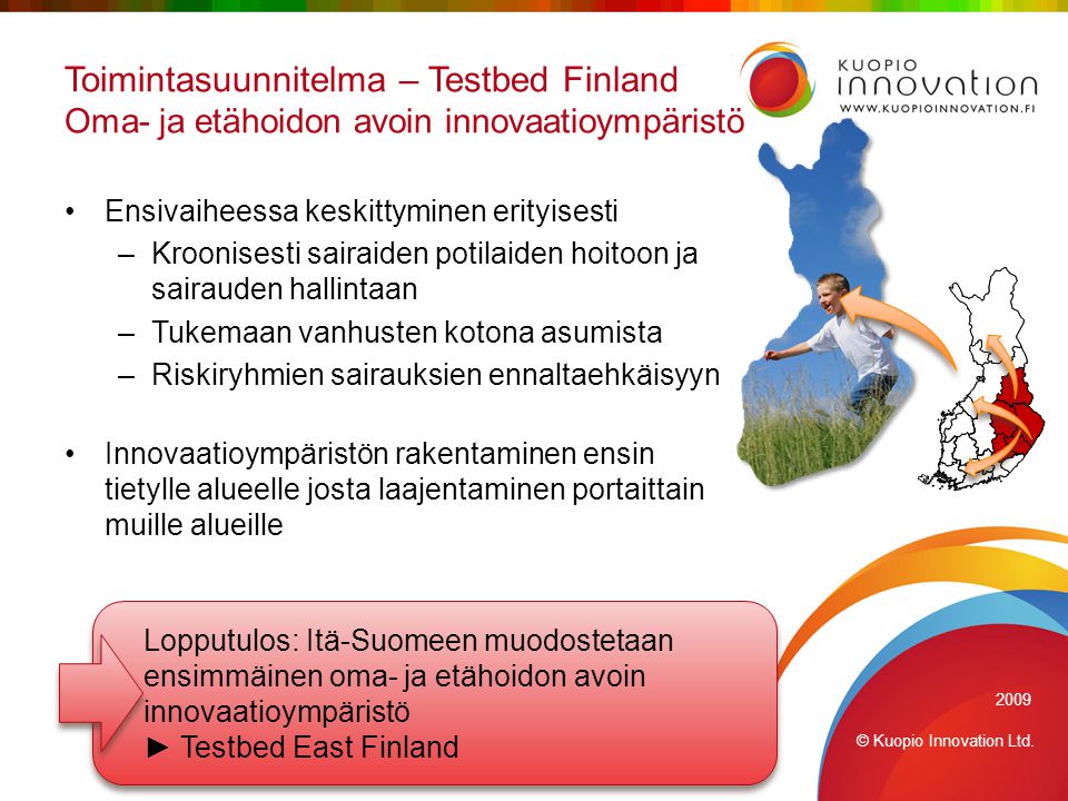 Toimintasuunnitelma – Testbed Finland Oma- ja etähoidon avoin innovaatioympäristö