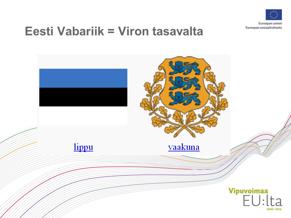 Eesti Vabariik = Viron tasavalta