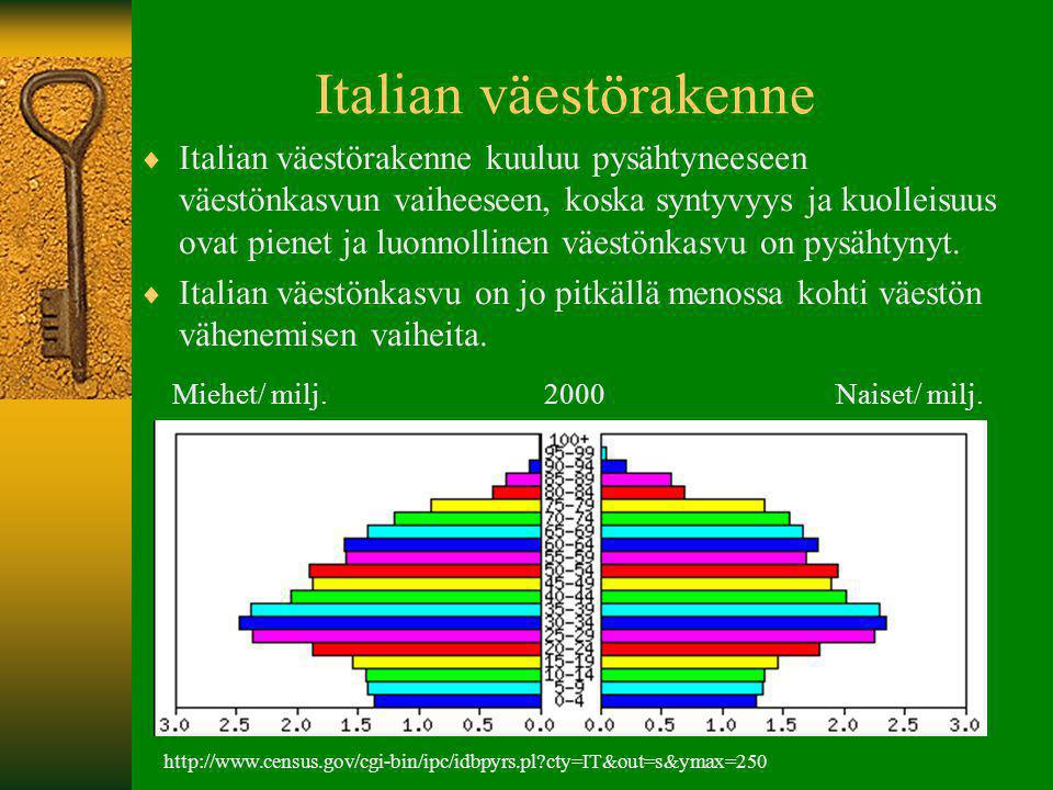 Italian väestörakenne
