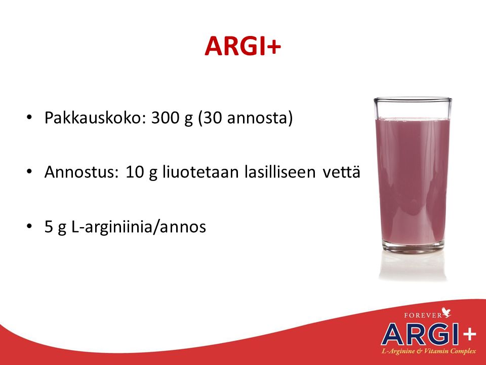 ARGI+ Pakkauskoko: 300 g (30 annosta)
