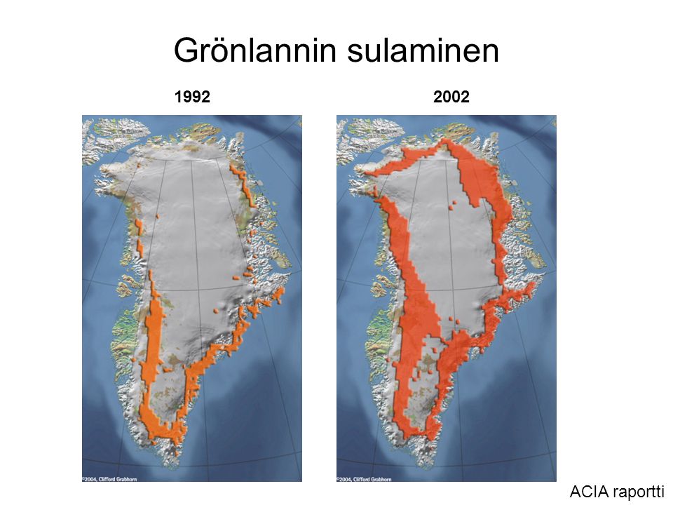 Grönlannin sulaminen ACIA raportti