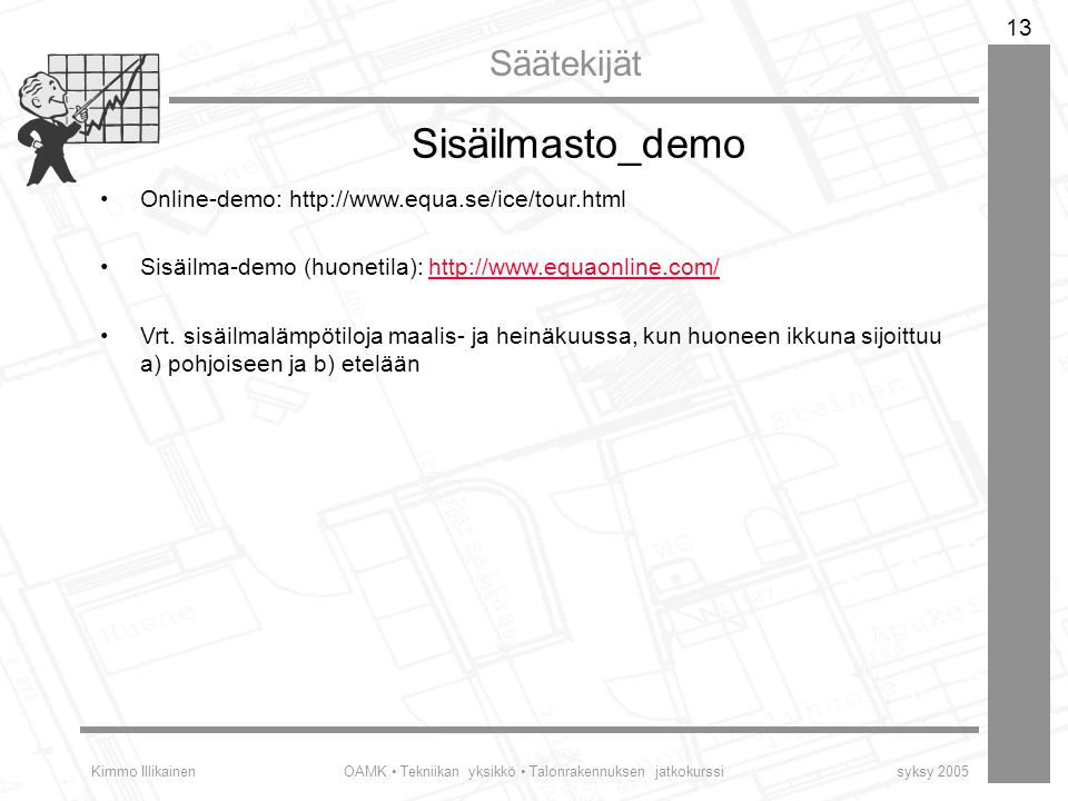 Sisäilmasto_demo Online-demo: