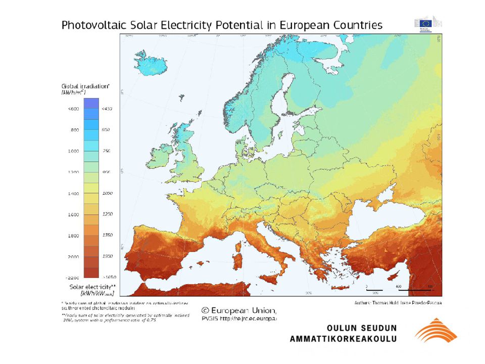 Aurinkoenergian potentiaali Suomessa
