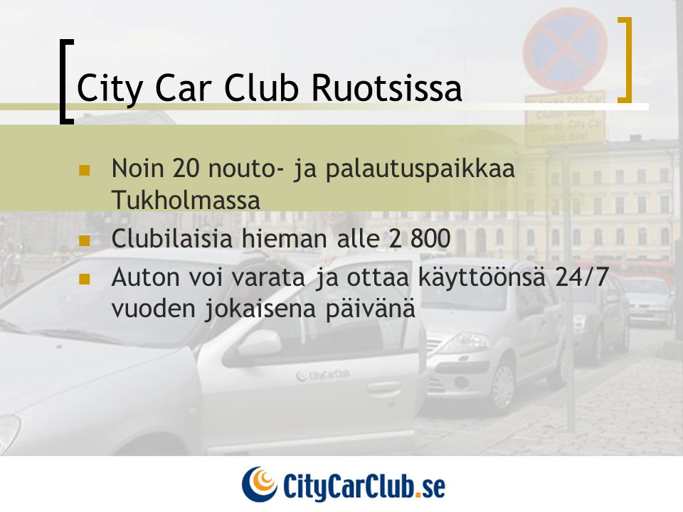 City Car Club Ruotsissa