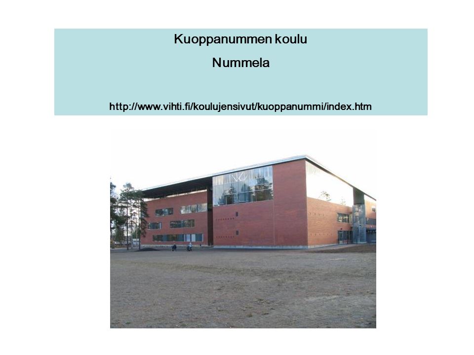 Kuoppanummen koulu Nummela
