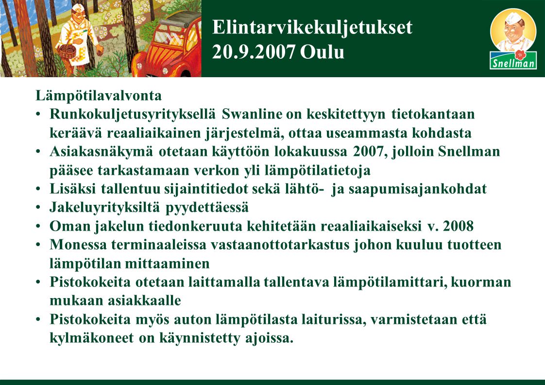 Elintarvikekuljetukset Oulu