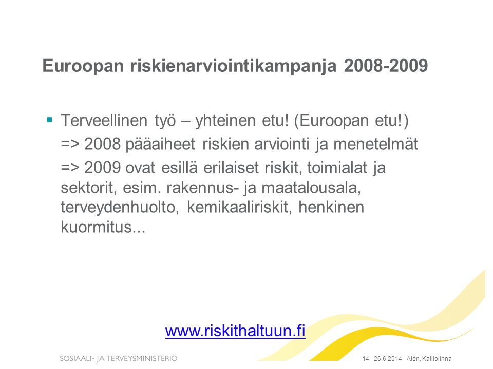 Euroopan riskienarviointikampanja