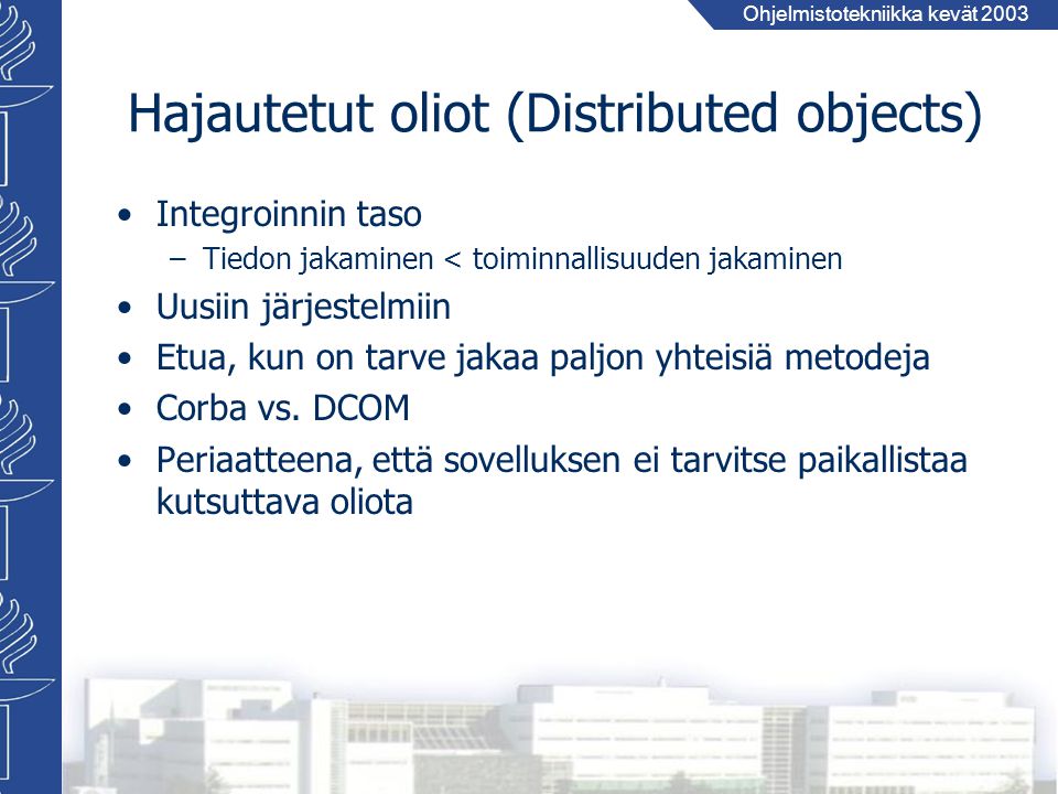 Hajautetut oliot (Distributed objects)