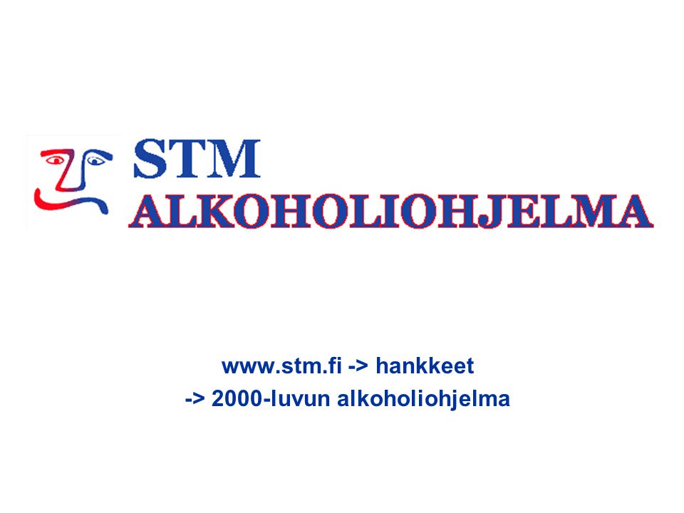 -> hankkeet -> 2000-luvun alkoholiohjelma