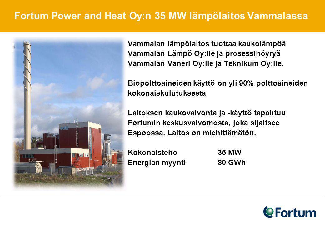 Fortum Power and Heat Oy:n 35 MW lämpölaitos Vammalassa