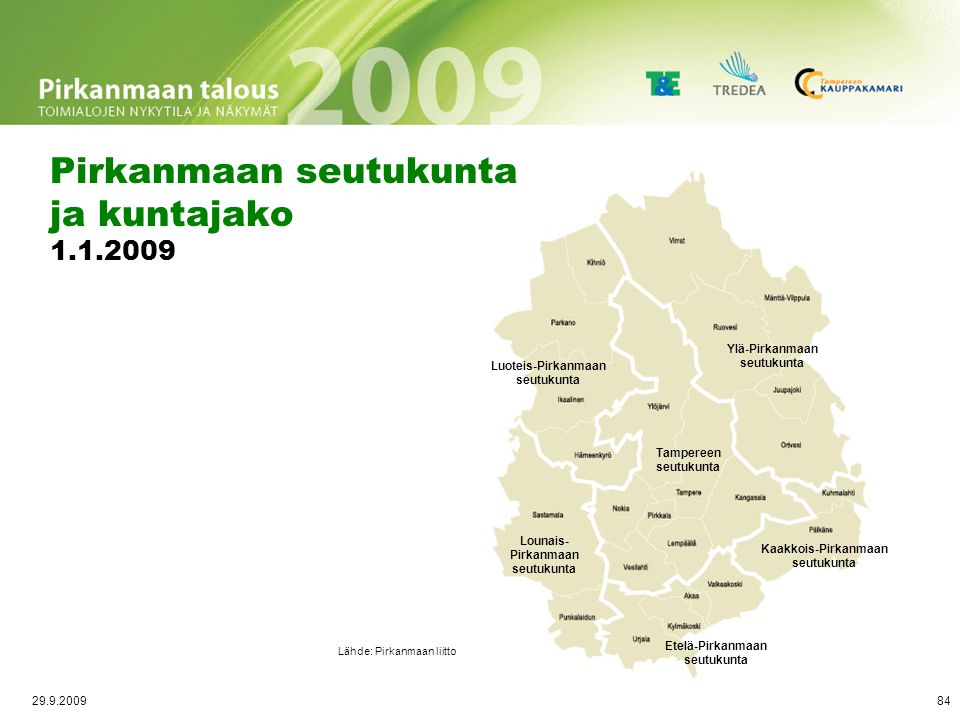 Työpaikat toimialoittain Ylä-Pirkanmaan seutukunta (TOL 2002)