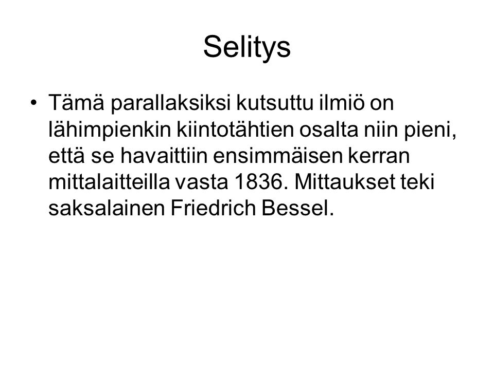 Selitys