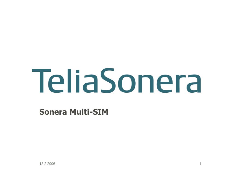 3 April, 2017 Sonera Multi-SIM Internal