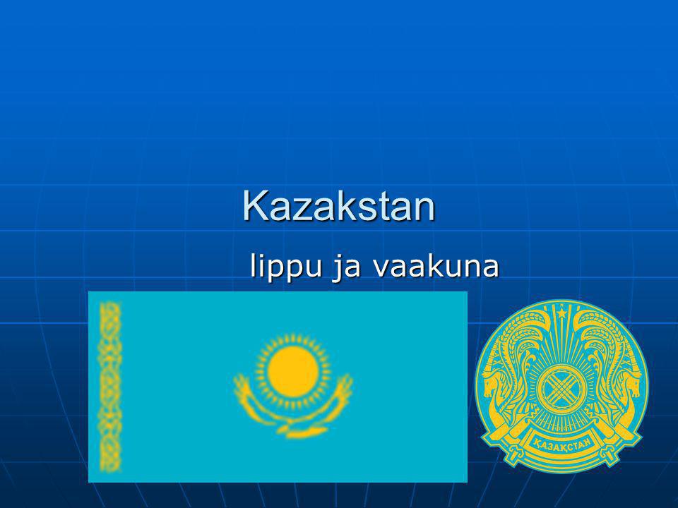 Kazakstan lippu ja vaakuna