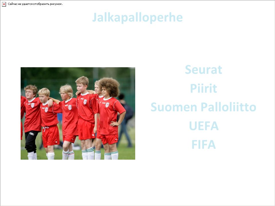 Jalkapalloperhe Seurat Piirit Suomen Palloliitto UEFA