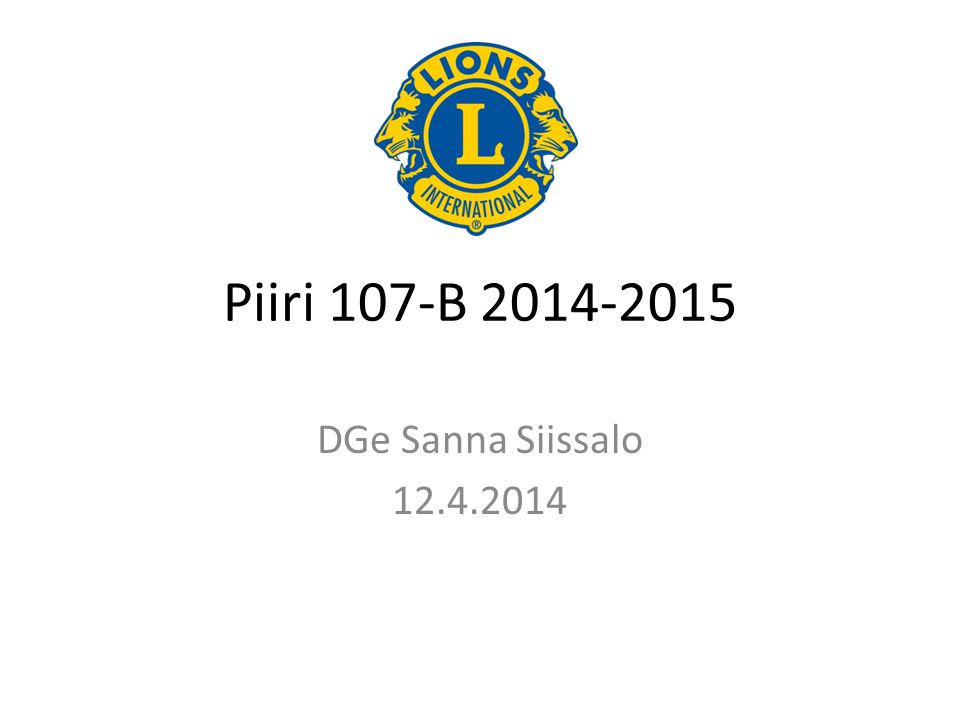 Piiri 107-B DGe Sanna Siissalo
