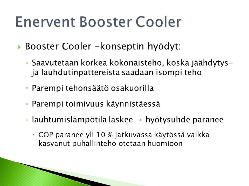 Enervent Booster Cooler