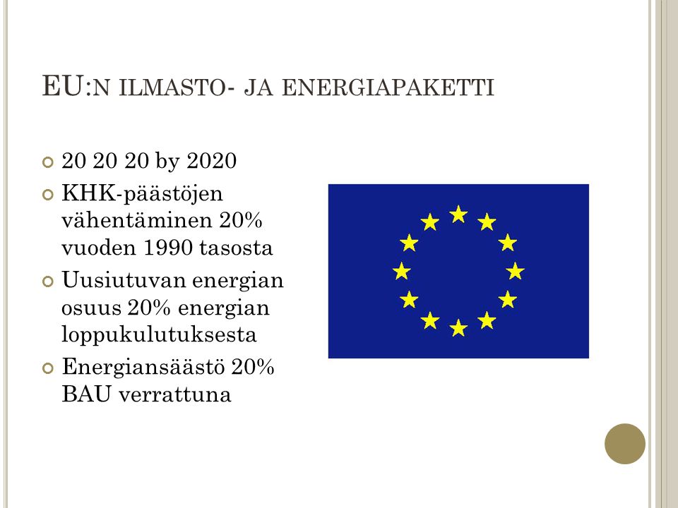 EU:n ilmasto- ja energiapaketti