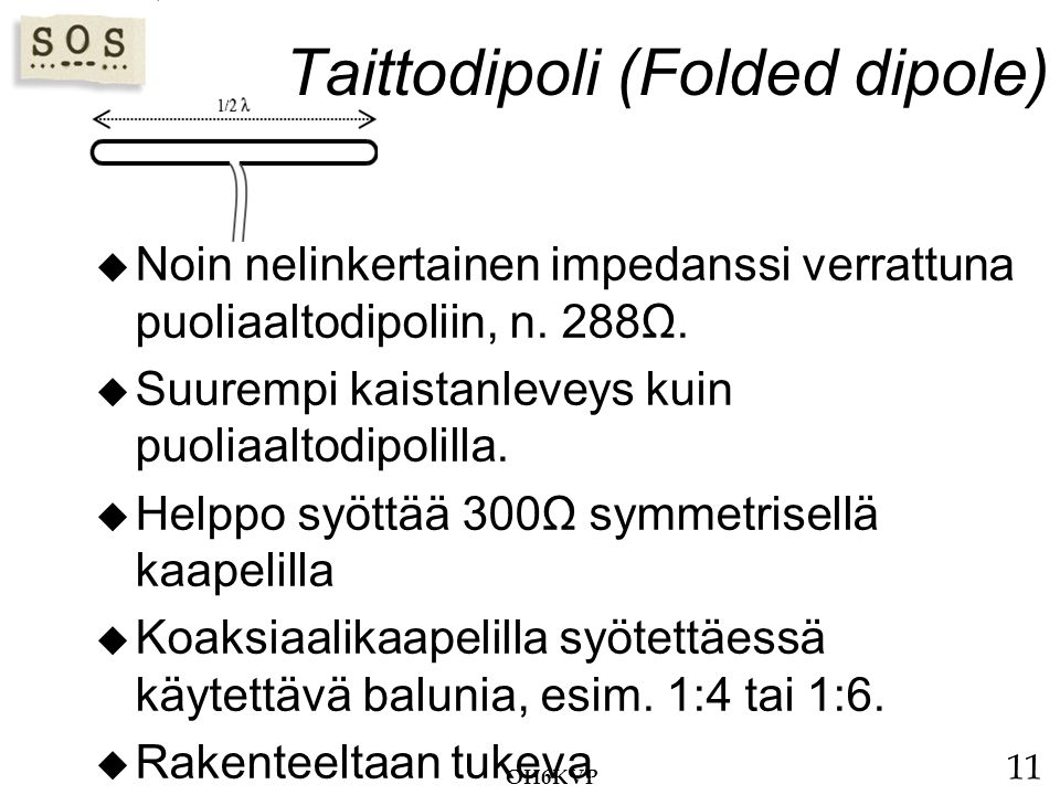 Taittodipoli (Folded dipole)
