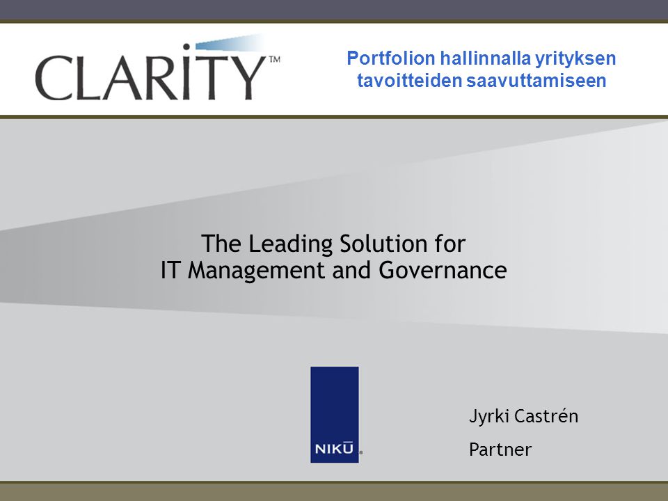 The Leading Solution for IT Management and Governance