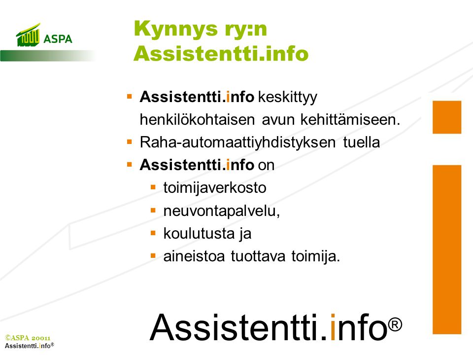 Assistentti.info® Kynnys ry:n Assistentti.info