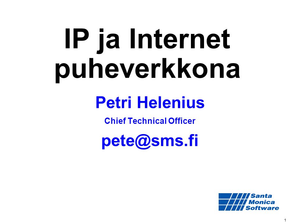 IP ja Internet puheverkkona