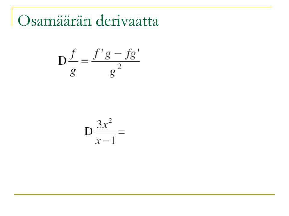 Osamäärän derivaatta