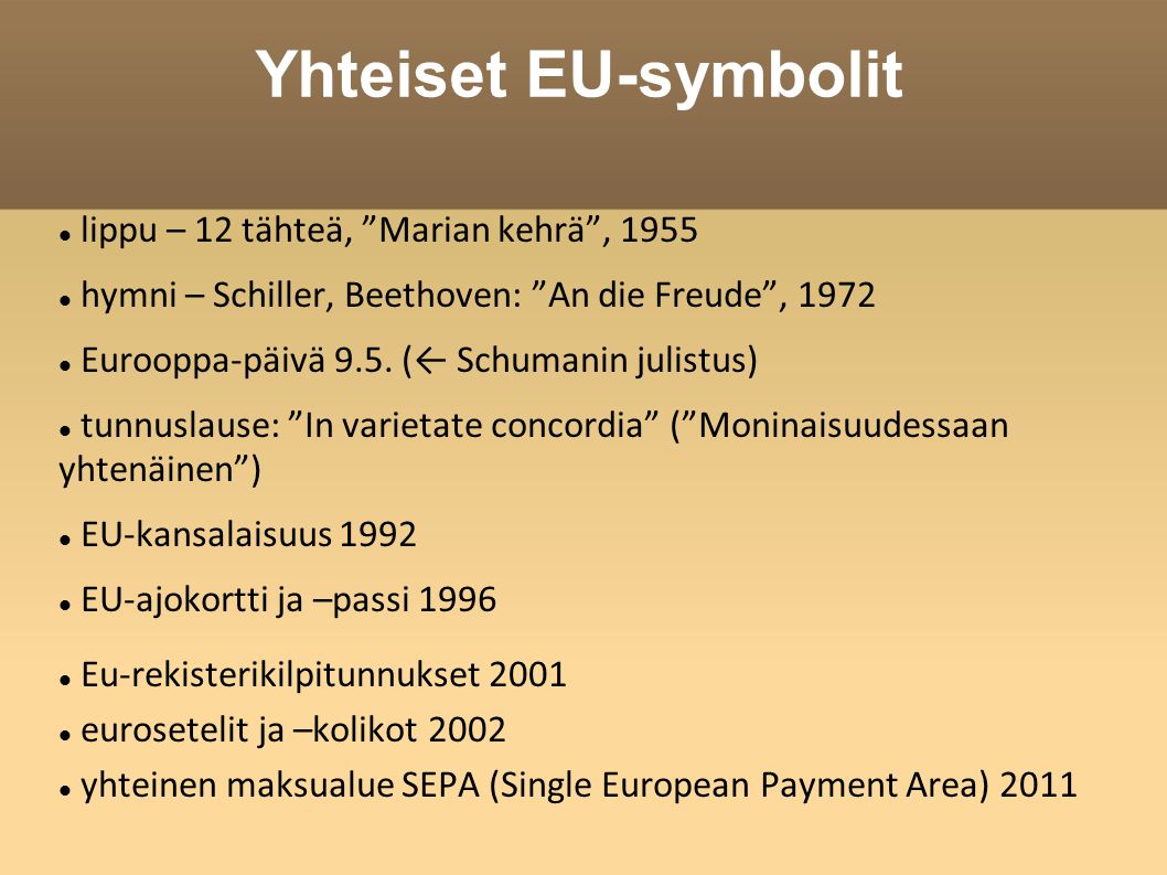 Yhteiset EU-symbolit lippu – 12 tähteä, Marian kehrä , 1955