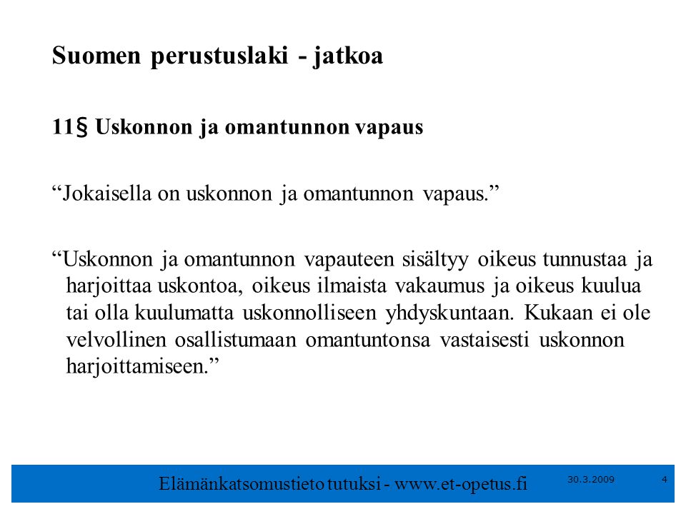 Suomen perustuslaki - jatkoa