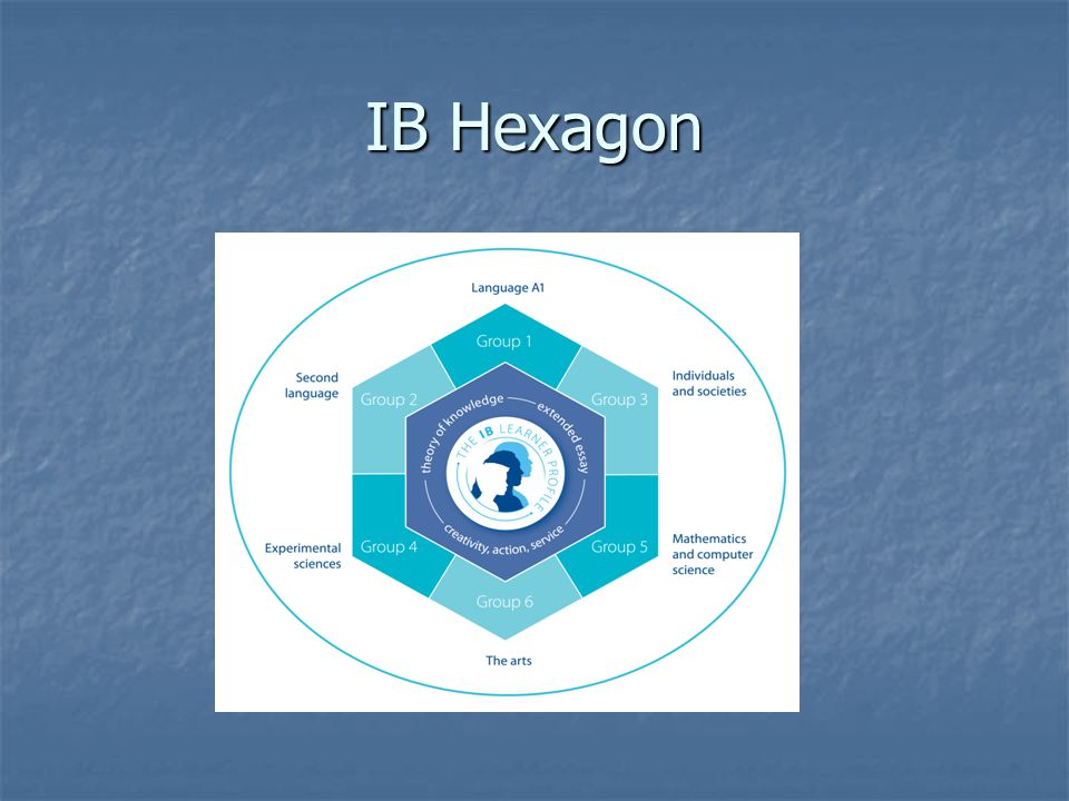IB Hexagon 6 oppiainetta Tiedonteoria, tutkielma ja CAS-ohjelma